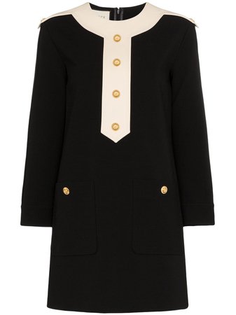 Gucci button-down shift mini dress £1,600 - Shop Online - Fast Global Shipping, Price