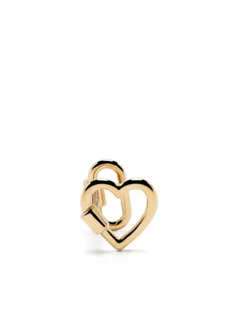Marla Aaron 18kt Yellow Gold Heart Lockette Single Earring - Farfetch