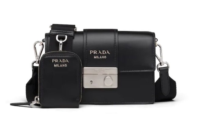 Leather crossbody bag-Prada