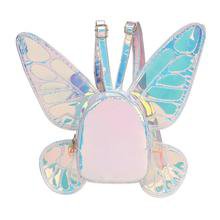 Fashion Women's Laser Holographic Leather Mini Backpack Butterfly Ange – ElusiveRabbit