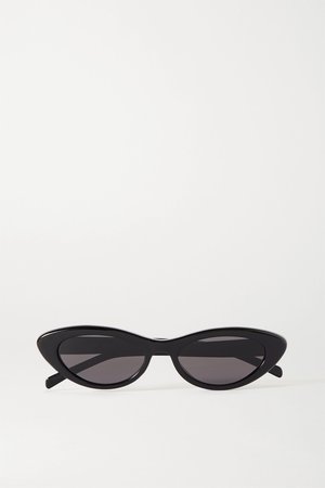 Black Small cat-eye acetate sunglasses | Celine | NET-A-PORTER
