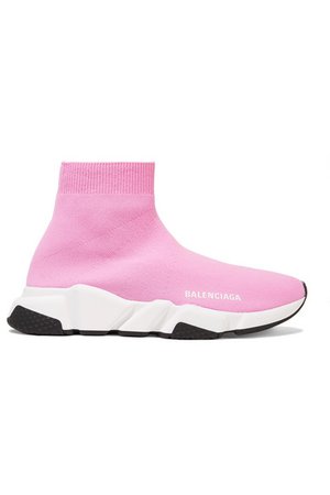 Balenciaga | Speed stretch-knit high-top sneakers | NET-A-PORTER.COM