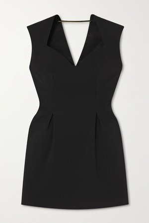 Black Crepe mini dress | Versace | NET-A-PORTER