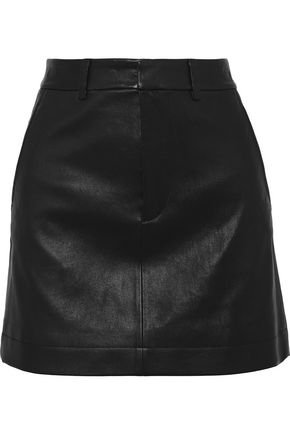 Pleated printed wool and cotton-blend mini skirt | MOSCHINO | Sale up to 70% off | THE OUTNET