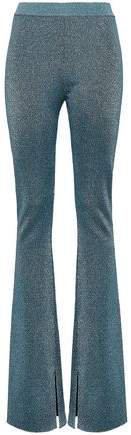 Metallic Stretch-knit Bootcut Pants