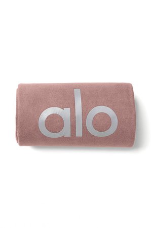 Grounded No-Slip Towel - Smoky Quartz | Alo Yoga