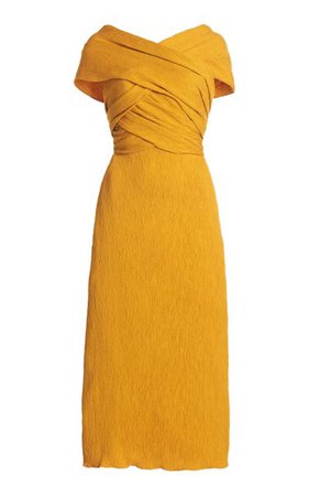 Luna Miel Convertible Textured Crepe Midi Dress By Johanna Ortiz | Moda Operandi