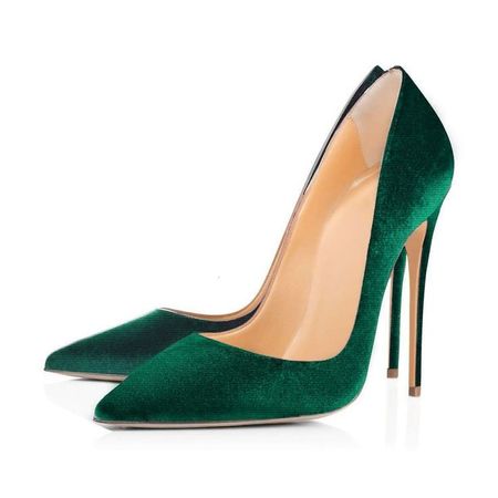 Emerald green heels