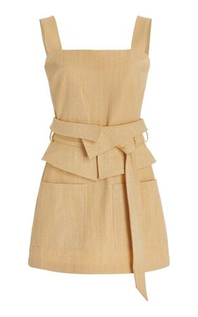 Eve Belted Cotton-Blend Mini Dress By Alexis | Moda Operandi