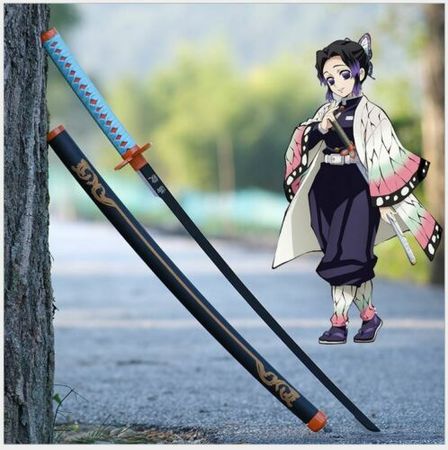 Demon Slayer Shinobu Kochou Nichirin Sword Kimetsu no Yaiba Cosplay Prop 104cm | eBay