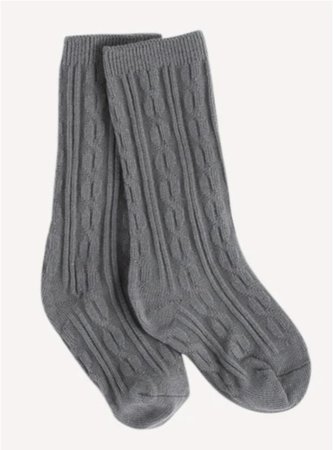Dark Grey Knee High Socks