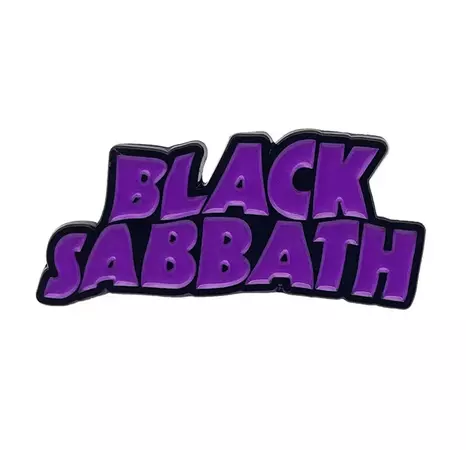 Black Sabbath Logo Enamel Lapel Pin B003PC - Etsy