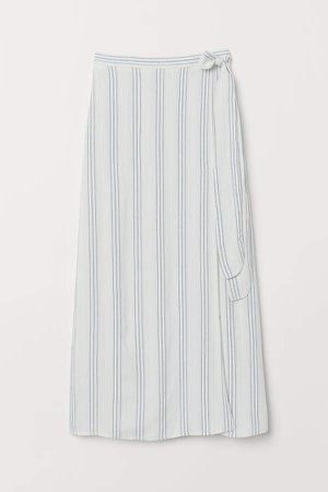 Wrap-front Skirt - White