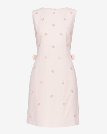 Bow waist embellished tunic dress - Pink | Dresses | Ted Baker UK