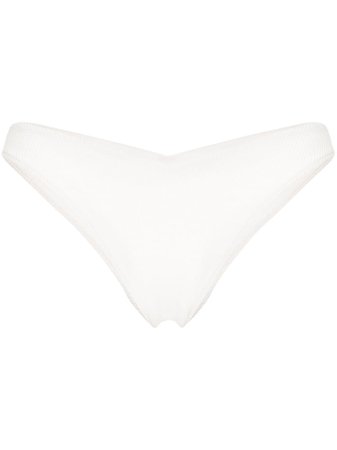 White Frankies Bikinis Enzo V-cut bikini bottoms
