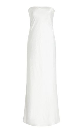 Satin Tie-Back Strapless Maxi Dress By Third Form | Moda Operandi