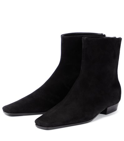 Totême - Suede ankle boots | Mytheresa