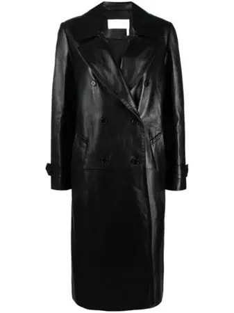 Chloé double-breasted Nappa Leather Coat - Farfetch