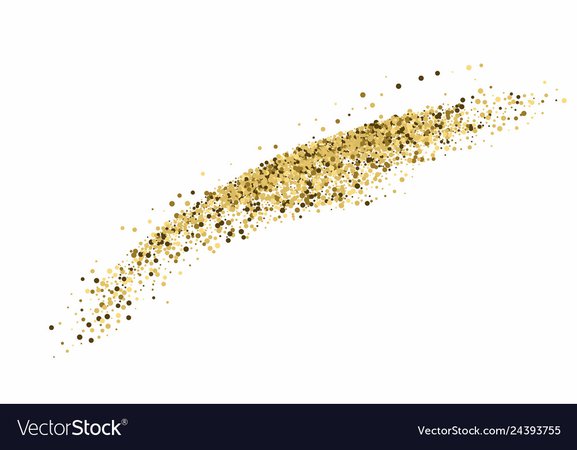 Gold glitter texture isolated on white amber Vector Image