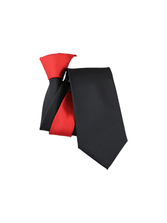 res black tie split two tone ties