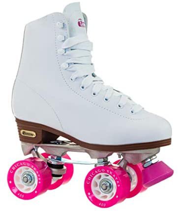 Amazon.com : Chicago Skates Women's Classic Roller Skates - Premium White Quad Rink Skates - Size 7, Model:CRS40007 : Rink Roller Skates : Sports & Outdoors
