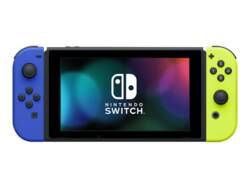 blue yellow Nintendo switch