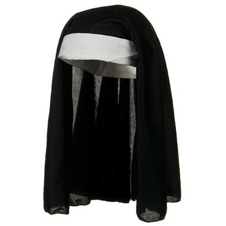 Nicky Bigs Novelties Womens Nun Headpiece Hat Habit Catholic Religious Veil Hood Costume Accessory 13366 [1541003221-257206] - $6.68