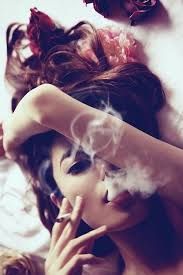 woman model in smokey room smoking - Google Search