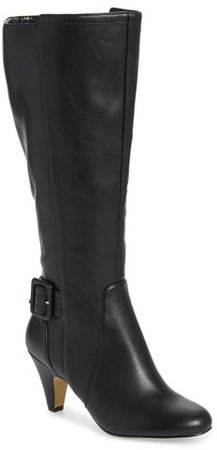 Troy Knee High Buckle Boot