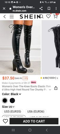black faux leather 👢 boots