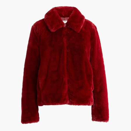Faux-fur cropped jacket