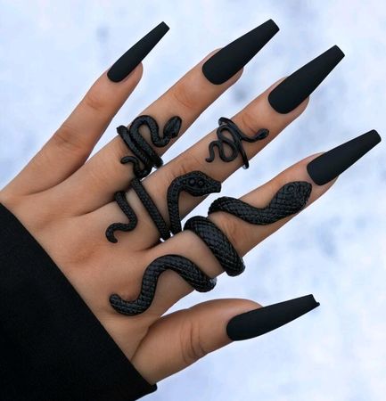 Black Snake Rings