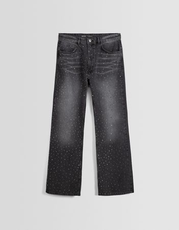 Baggy jeans with rhinestones - New - Men | Bershka