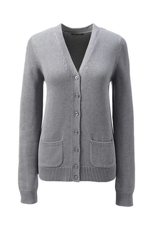 School Uniform Girls Cotton Modal Button Front Cardigan Sweater | Lands' End