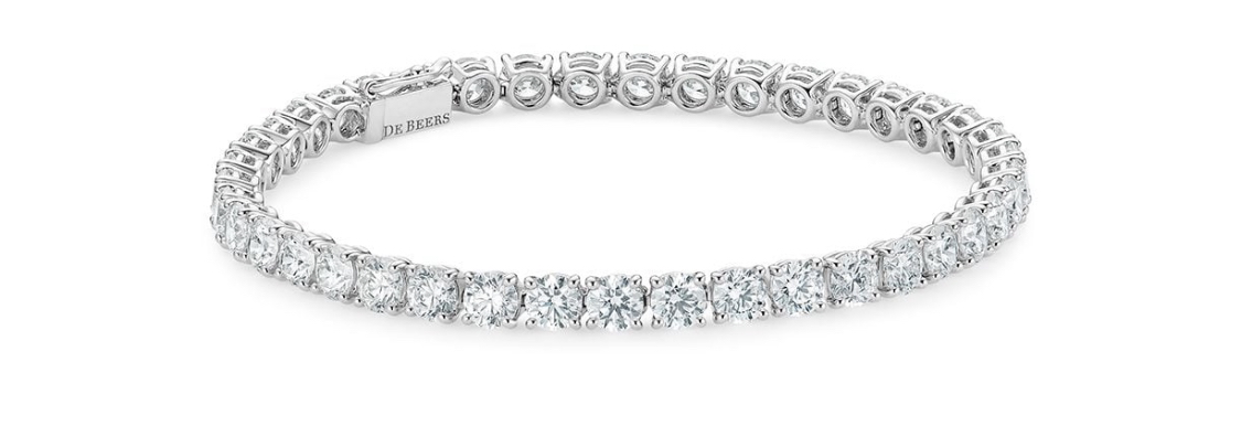 De Beers Jewellers 18kt white gold DB classic eternity line