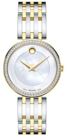 'Esperanza' Diamond Bezel Bracelet Watch, 28mm