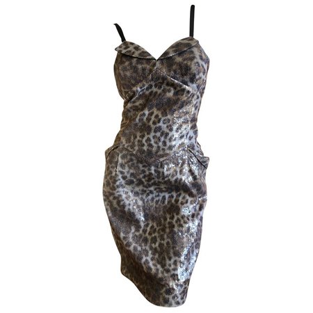 Vivienne Westwood Red Label Sequin Leopard Print Dress For Sale at 1stdibs