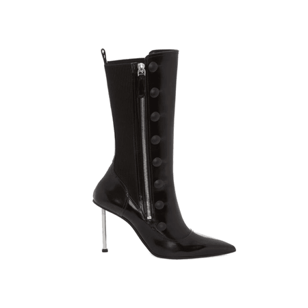JESSICABUURMAN – KIRLA Button Embellished Leather Ankle Boots - 7cm