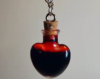 blood vial necklace