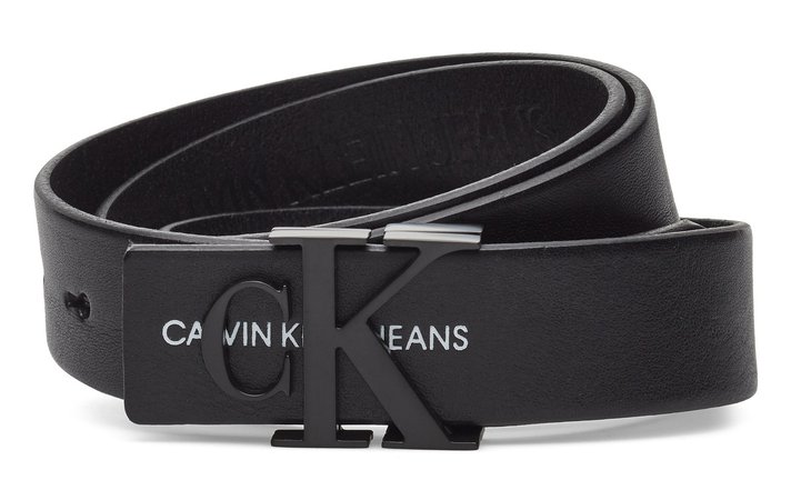 Calvin Klein J 3cm Mono Leather B (Black Beauty) (69.90 €) - Calvin Klein - | Boozt.com