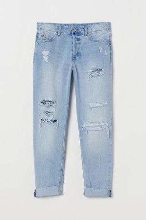 Boyfriend Low Jeans - Light denim blue - Ladies | H&M US
