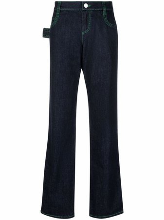 Bottega Veneta contrast-stitching straight-leg jeans