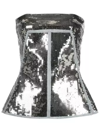 Rick Owens sequin-embellished Bustier Top - Farfetch