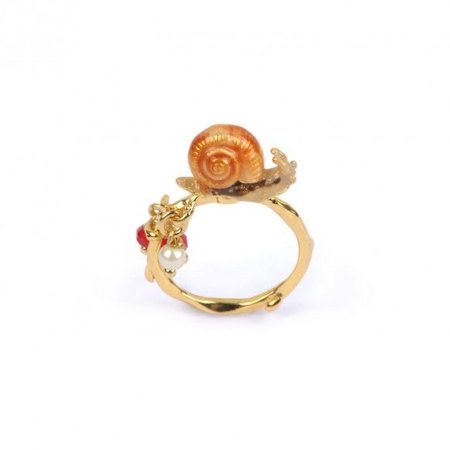 les néréides Paris elaborate gold snail ring