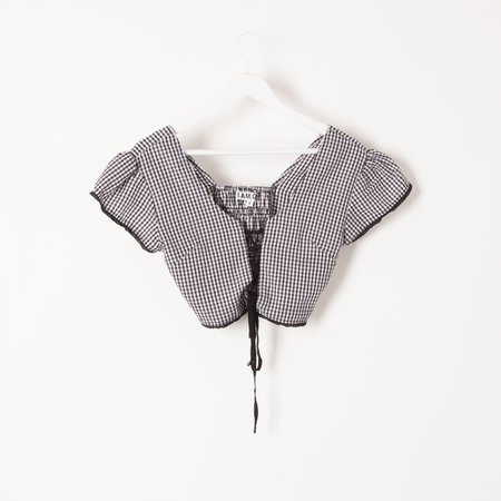 I.AM.GIA Bardot Gingham Crop | Curated by Cailin Russo | Basic Space