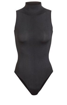 black skims bodysuit top