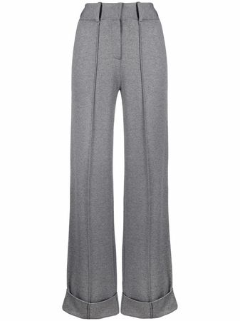 Shop Karl Lagerfeld wide-leg tailored trousers with Express Delivery - FARFETCH