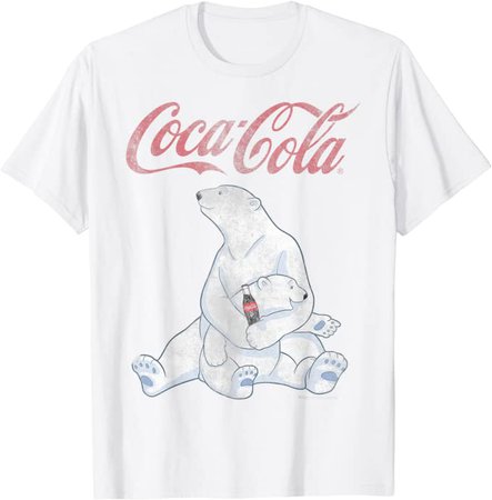 Amazon.com: Coca-Cola Vintage Faded Pair Of Polar Bears Graphic T-Shirt: Clothing