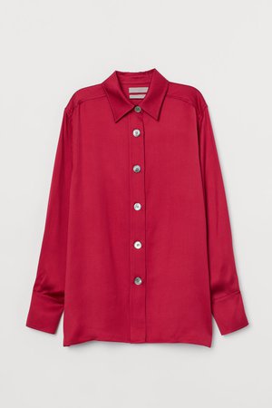 HM Red blouse Рубашка из смесового шелка 6 999 Pуб