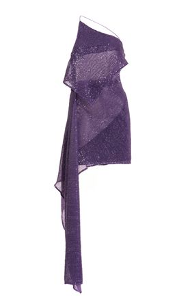 Metz Asymmetric Sequin Mini Dress By Gauge81 | Moda Operandi